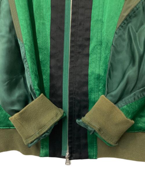 TOGA VIRILIS（トーガ ビリリース）TOGA VIRILIS (トーガ ビリリース) ナイロン切替ブルゾン グリーン×カーキ サイズ:48の古着・服飾アイテム