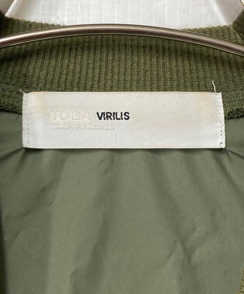 TOGA VIRILIS（トーガ ビリリース）TOGA VIRILIS (トーガ ビリリース) ナイロン切替ブルゾン グリーン×カーキ サイズ:48の古着・服飾アイテム