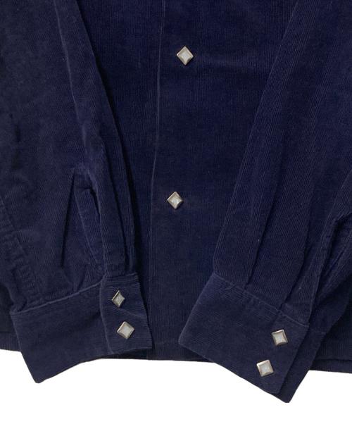 TENDERLOIN（テンダーロイン）TENDERLOIN (テンダーロイン) ウエスタンコーデュロイシャツ ネイビー サイズ:Sの古着・服飾アイテム