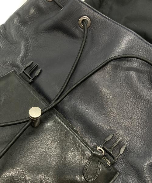 COACH（コーチ）COACH (コーチ) マンハッタン レザーバックパック ネイビー×ブラックの古着・服飾アイテム