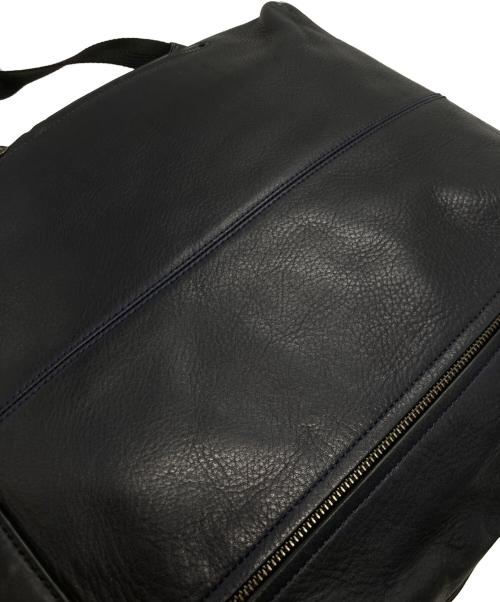 COACH（コーチ）COACH (コーチ) マンハッタン レザーバックパック ネイビー×ブラックの古着・服飾アイテム