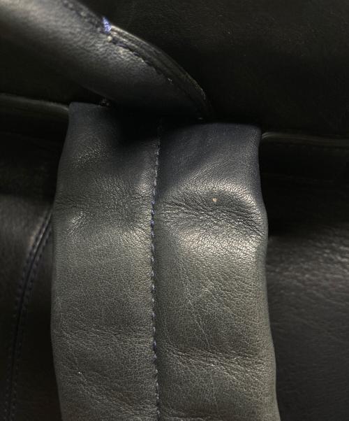 COACH（コーチ）COACH (コーチ) マンハッタン レザーバックパック ネイビー×ブラックの古着・服飾アイテム