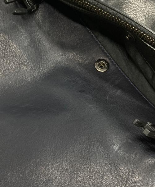 COACH（コーチ）COACH (コーチ) マンハッタン レザーバックパック ネイビー×ブラックの古着・服飾アイテム