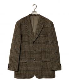 STEPS×Harris Tweed（ステップス×ハリスツイード）の古着「ツイードテーラードジャケット」｜ブラウン
