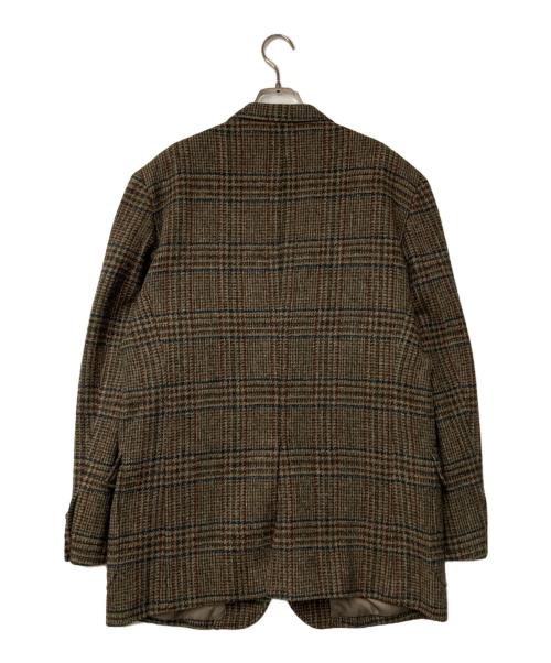 STEPS（ステップス）STEPS (ステップス) Harris Tweed (ハリスツイード) ツイードテーラードジャケット ブラウン サイズ:LLの古着・服飾アイテム