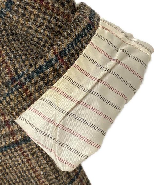 STEPS（ステップス）STEPS (ステップス) Harris Tweed (ハリスツイード) ツイードテーラードジャケット ブラウン サイズ:LLの古着・服飾アイテム