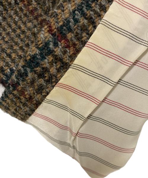 STEPS（ステップス）STEPS (ステップス) Harris Tweed (ハリスツイード) ツイードテーラードジャケット ブラウン サイズ:LLの古着・服飾アイテム