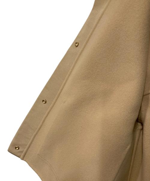 DRAWER（ドゥロワー）Drawer (ドゥロワー) ビーバーファーカラーメルトン ケヌキ ジャケット ベージュ サイズ:36の古着・服飾アイテム