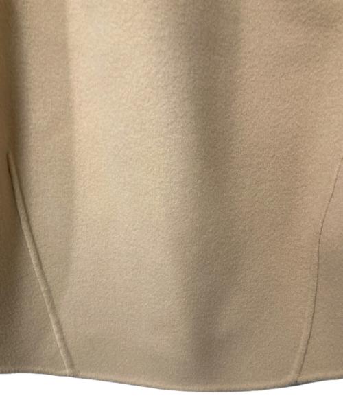 DRAWER（ドゥロワー）Drawer (ドゥロワー) ビーバーファーカラーメルトン ケヌキ ジャケット ベージュ サイズ:36の古着・服飾アイテム