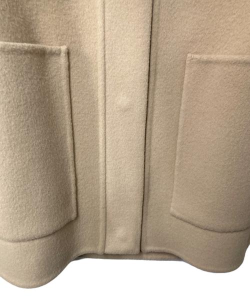 DRAWER（ドゥロワー）Drawer (ドゥロワー) ビーバーファーカラーメルトン ケヌキ ジャケット ベージュ サイズ:36の古着・服飾アイテム