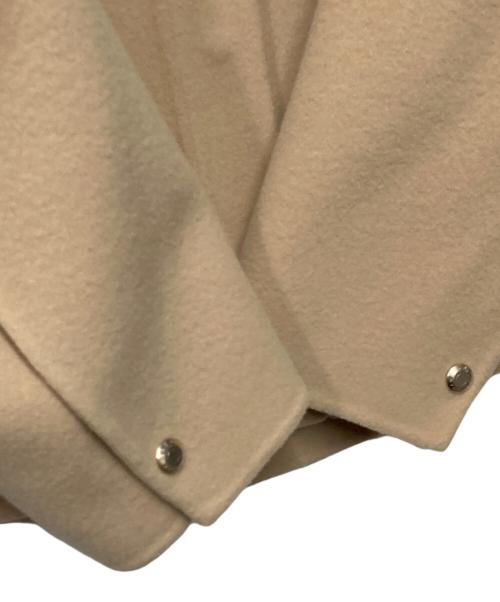 DRAWER（ドゥロワー）Drawer (ドゥロワー) ビーバーファーカラーメルトン ケヌキ ジャケット ベージュ サイズ:36の古着・服飾アイテム