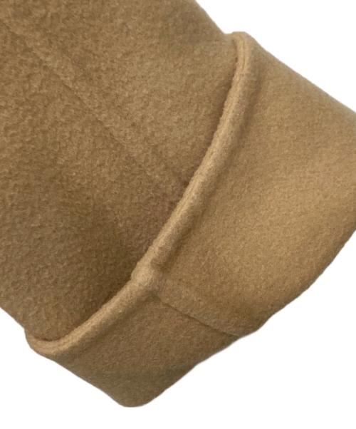 DRAWER（ドゥロワー）Drawer (ドゥロワー) ビーバーファーカラーメルトン ケヌキ ジャケット ベージュ サイズ:36の古着・服飾アイテム