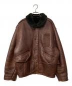 ONBU de DACCOオンブデダッコ）の古着「ムートンブルゾン」｜ブラウン