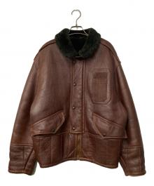 ONBU de DACCO（オンブデダッコ）の古着「ムートンブルゾン」｜ブラウン