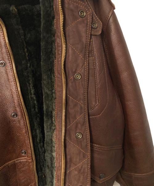 ONBU de DACCO（オンブデダッコ）ONBU de DACCO (オンブデダッコ) ムートンブルゾン ブラウン サイズ:表記無し(下記採寸参照)の古着・服飾アイテム