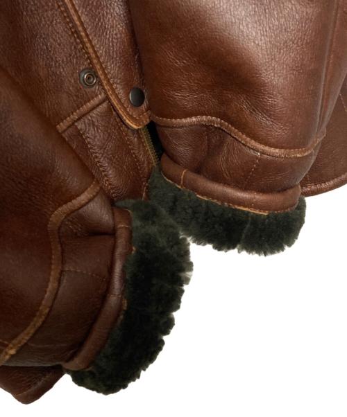 ONBU de DACCO（オンブデダッコ）ONBU de DACCO (オンブデダッコ) ムートンブルゾン ブラウン サイズ:表記無し(下記採寸参照)の古着・服飾アイテム