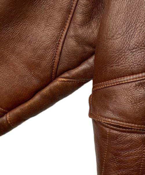 ONBU de DACCO（オンブデダッコ）ONBU de DACCO (オンブデダッコ) ムートンブルゾン ブラウン サイズ:表記無し(下記採寸参照)の古着・服飾アイテム