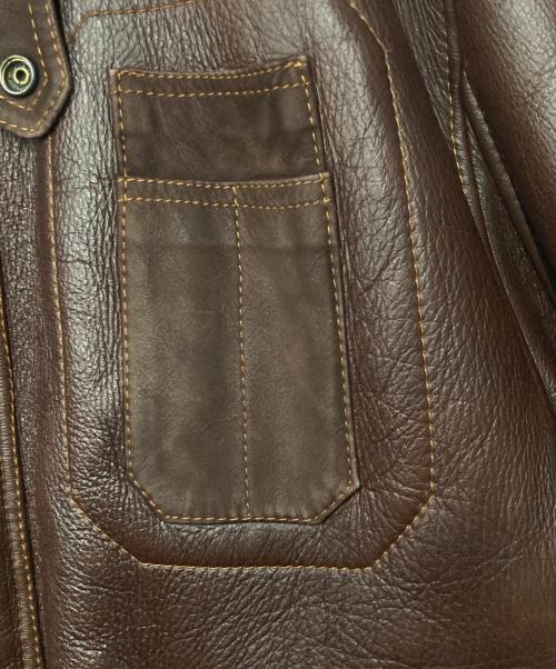 ONBU de DACCO（オンブデダッコ）ONBU de DACCO (オンブデダッコ) ムートンブルゾン ブラウン サイズ:表記無し(下記採寸参照)の古着・服飾アイテム