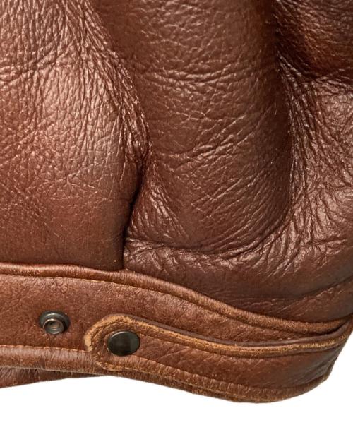 ONBU de DACCO（オンブデダッコ）ONBU de DACCO (オンブデダッコ) ムートンブルゾン ブラウン サイズ:表記無し(下記採寸参照)の古着・服飾アイテム