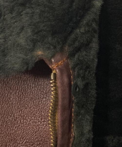 ONBU de DACCO（オンブデダッコ）ONBU de DACCO (オンブデダッコ) ムートンブルゾン ブラウン サイズ:表記無し(下記採寸参照)の古着・服飾アイテム