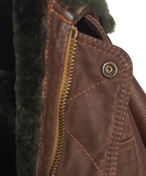 ONBU de DACCO（オンブデダッコ）ONBU de DACCO (オンブデダッコ) ムートンブルゾン ブラウン サイズ:表記無し(下記採寸参照)の古着・服飾アイテム