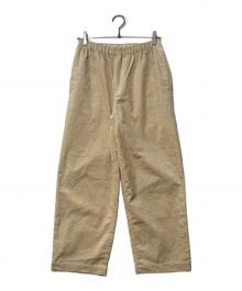 中川政七商店（ナカガワマサシチショウテン）の古着「綿麻のコール天 イージーパンツ」｜ベージュ