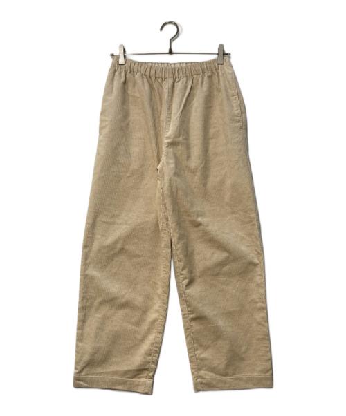 中川政七商店（ナカガワマサシチショウテン）中川政七商店 (ナカガワマサシチショウテン) 綿麻のコール天 イージーパンツ ベージュ サイズ:FREEの古着・服飾アイテム