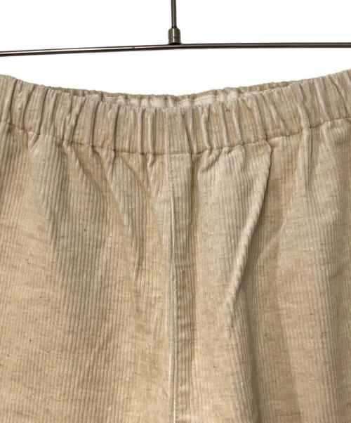中川政七商店（ナカガワマサシチショウテン）中川政七商店 (ナカガワマサシチショウテン) 綿麻のコール天 イージーパンツ ベージュ サイズ:FREEの古着・服飾アイテム