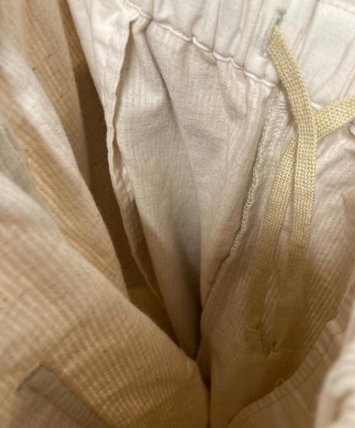 中川政七商店（ナカガワマサシチショウテン）中川政七商店 (ナカガワマサシチショウテン) 綿麻のコール天 イージーパンツ ベージュ サイズ:FREEの古着・服飾アイテム