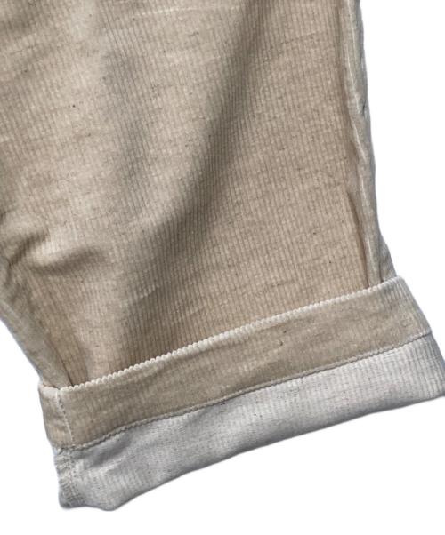 中川政七商店（ナカガワマサシチショウテン）中川政七商店 (ナカガワマサシチショウテン) 綿麻のコール天 イージーパンツ ベージュ サイズ:FREEの古着・服飾アイテム