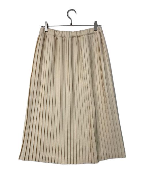 charpentier de vaisseau（シャルパンティエ ドゥ ヴェッソ）Charpentier de Vaisseau (シャルパンティエ ドゥ ヴェッソ) ウールプリーツスカート ベージュ サイズ:FREEの古着・服飾アイテム
