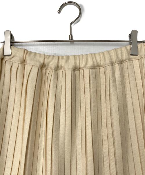 charpentier de vaisseau（シャルパンティエ ドゥ ヴェッソ）Charpentier de Vaisseau (シャルパンティエ ドゥ ヴェッソ) ウールプリーツスカート ベージュ サイズ:FREEの古着・服飾アイテム
