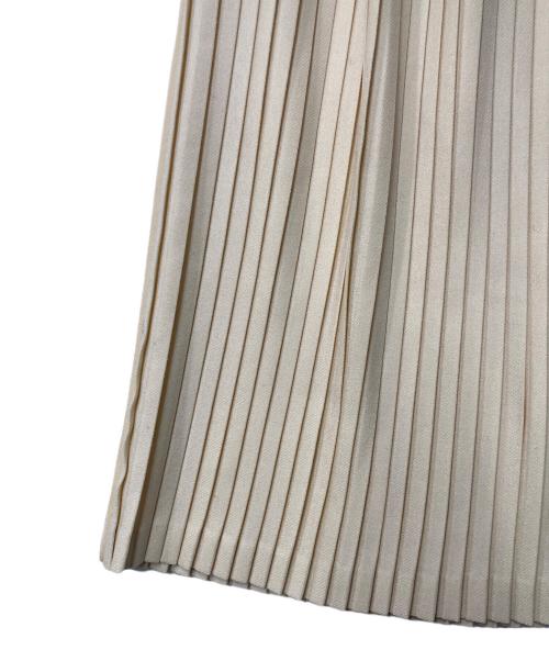 charpentier de vaisseau（シャルパンティエ ドゥ ヴェッソ）Charpentier de Vaisseau (シャルパンティエ ドゥ ヴェッソ) ウールプリーツスカート ベージュ サイズ:FREEの古着・服飾アイテム