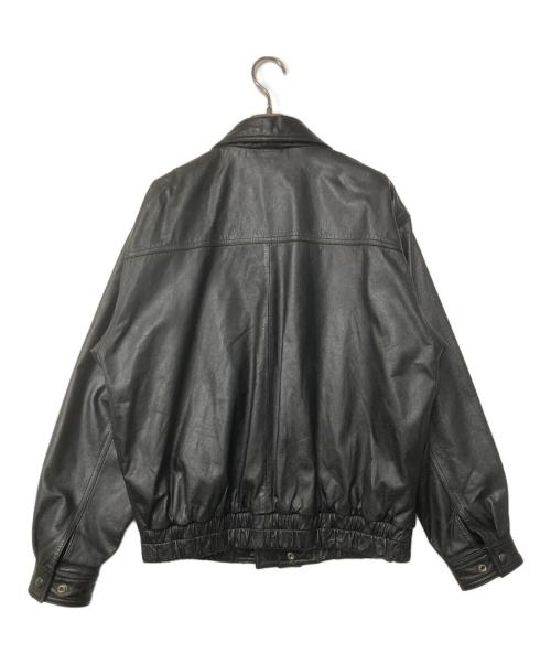 Mister Sanwa（ミスターサンワ）Mister Sanwa (ミスターサンワ) カウレザーブルゾン ブラック サイズ:Mの古着・服飾アイテム