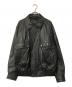 Mister Sanwa（ミスターサンワ）の古着「カウレザーブルゾン」｜ブラック
