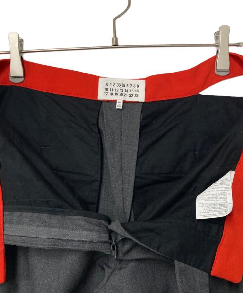 Maison Margiela 4（メゾンマルジェラ 4）Maison Margiela 4 (メゾンマルジェラ 4) ウエストデザイン ワイドスラックス グレー サイズ:42の古着・服飾アイテム