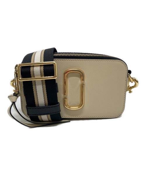 MARC JACOBS（マークジェイコブズ）MARC JACOBS (マークジェイコブズ) ザ スナップショット ショルダーバッグ ベージュ×ブラックの古着・服飾アイテム