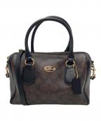 COACHコーチ）の古着「シグネチャー 2WAY ハンドバッグ」｜ブラウン