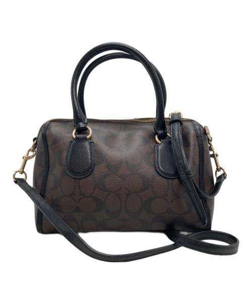 COACH（コーチ）COACH (コーチ) シグネチャー 2WAY ハンドバッグ ブラウンの古着・服飾アイテム