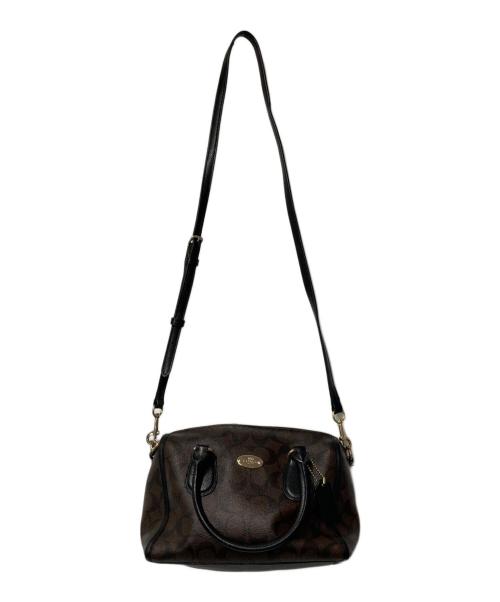 COACH（コーチ）COACH (コーチ) シグネチャー 2WAY ハンドバッグ ブラウンの古着・服飾アイテム