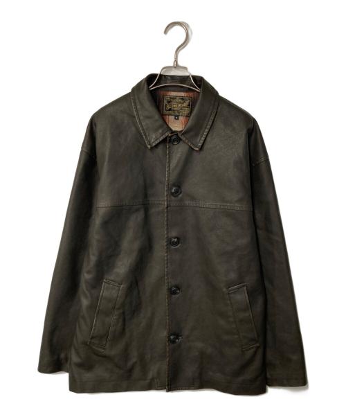 BEAMS HEART（ビームスハート）BEAMS HEART (ビームスハート) フェイクレザー カーコート ブラウン サイズ:Mの古着・服飾アイテム