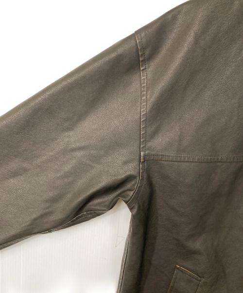 BEAMS HEART（ビームスハート）BEAMS HEART (ビームスハート) フェイクレザー カーコート ブラウン サイズ:Mの古着・服飾アイテム