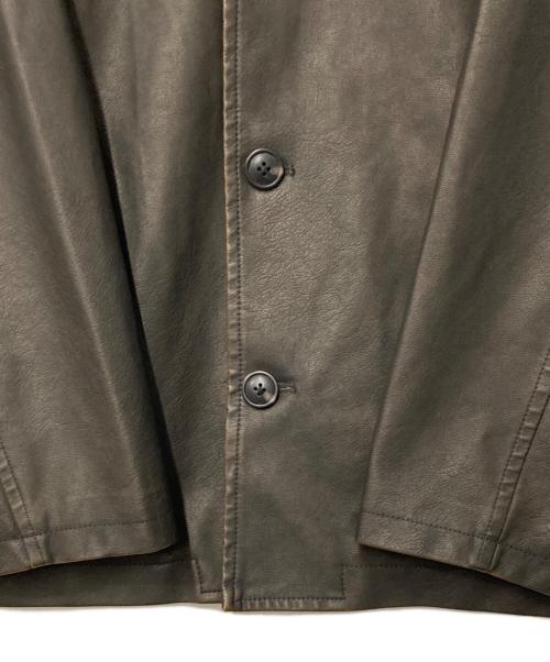 BEAMS HEART（ビームスハート）BEAMS HEART (ビームスハート) フェイクレザー カーコート ブラウン サイズ:Mの古着・服飾アイテム