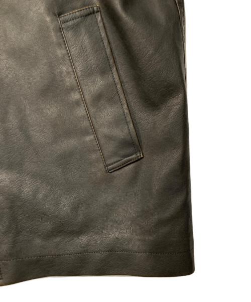 BEAMS HEART（ビームスハート）BEAMS HEART (ビームスハート) フェイクレザー カーコート ブラウン サイズ:Mの古着・服飾アイテム