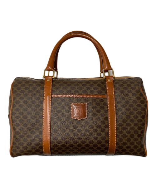 CELINE（セリーヌ）CELINE (セリーヌ) マカダム柄 ミニボストンバッグ ブラウンの古着・服飾アイテム