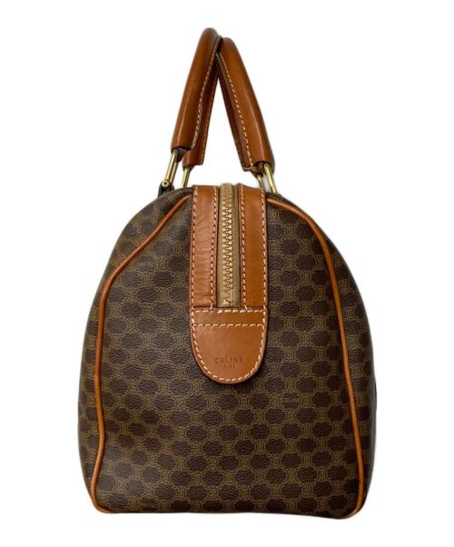 CELINE（セリーヌ）CELINE (セリーヌ) マカダム柄 ミニボストンバッグ ブラウンの古着・服飾アイテム