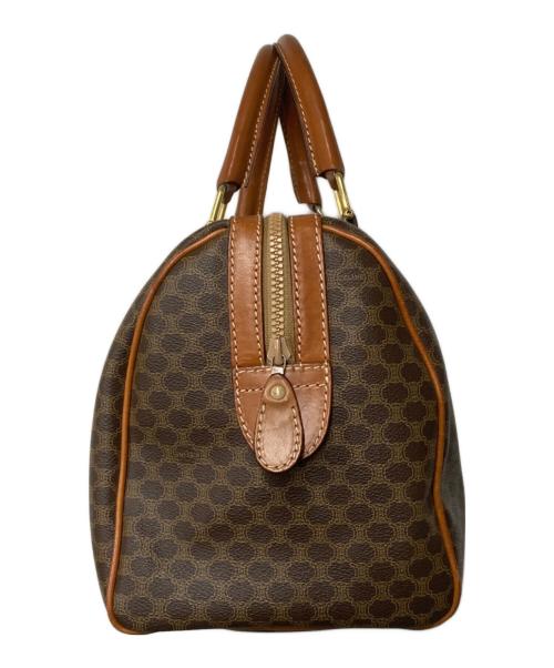 CELINE（セリーヌ）CELINE (セリーヌ) マカダム柄 ミニボストンバッグ ブラウンの古着・服飾アイテム