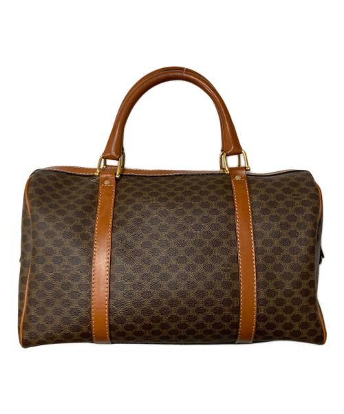 CELINE（セリーヌ）CELINE (セリーヌ) マカダム柄 ミニボストンバッグ ブラウンの古着・服飾アイテム