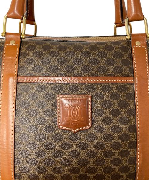 CELINE（セリーヌ）CELINE (セリーヌ) マカダム柄 ミニボストンバッグ ブラウンの古着・服飾アイテム