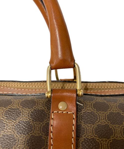 CELINE（セリーヌ）CELINE (セリーヌ) マカダム柄 ミニボストンバッグ ブラウンの古着・服飾アイテム